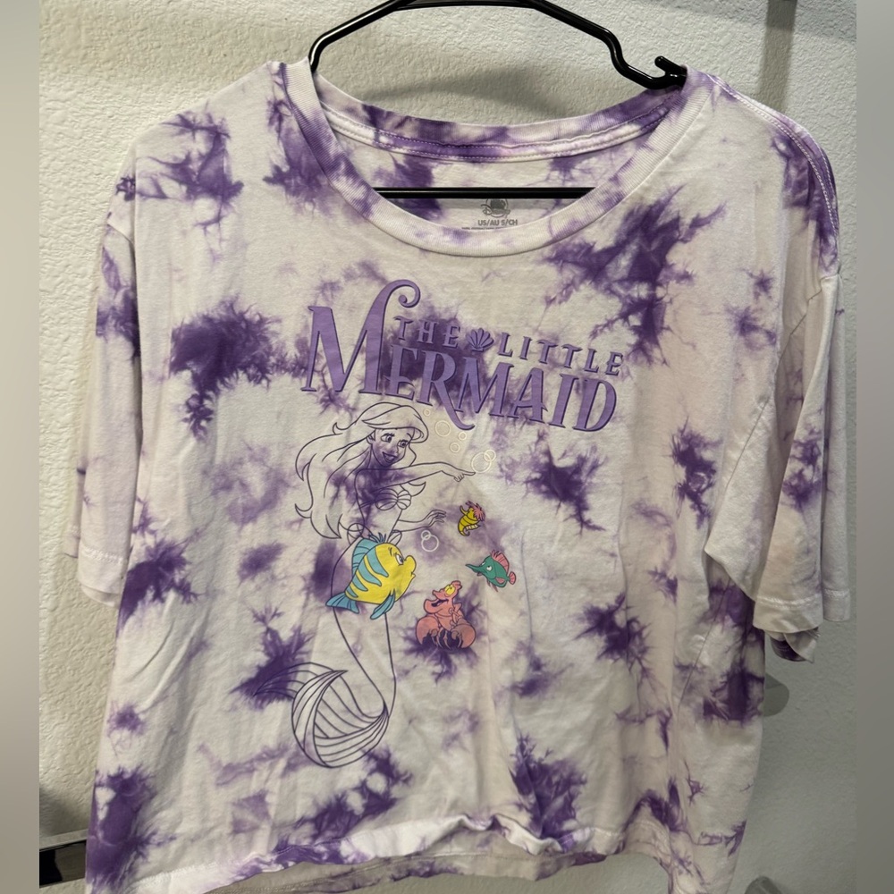 shop disney little mermaid purple shirt